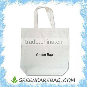 White Tote Reusable cotton Calico Bag for Shopping