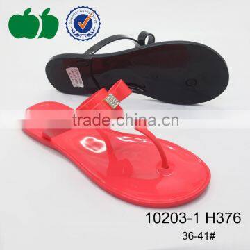 High Quality Latest Style Fashion Lady Pvc Jelly Slipper