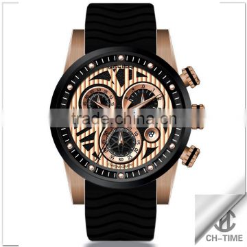 316l stainless steel watches chronographe custom logo men sport watch