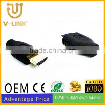 High quality high speed hdmi to micro hdmi connector for mobile phone accesories