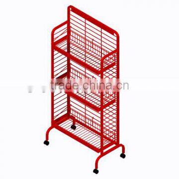 Red 3 Shelf Snack Rack