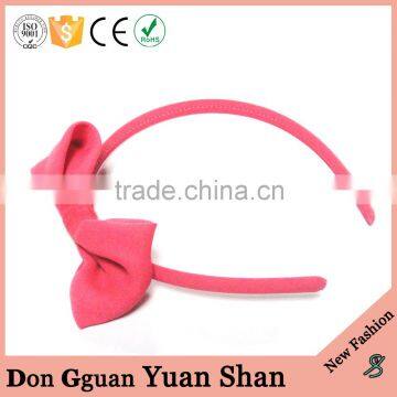 Fabric bowknot cut girls hair band, fabric covered fashion headband for women