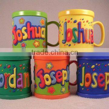 Wholesale soft pvc rubber mug from China soft pvc rubber mug