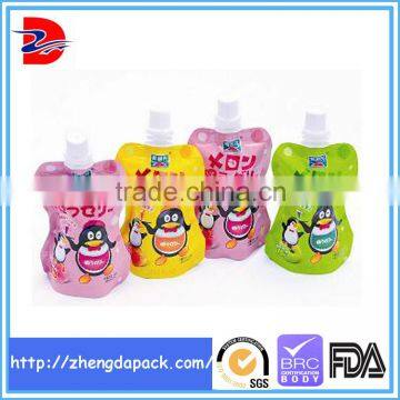 oem tear top pouch for energy gel,fruit juice bag