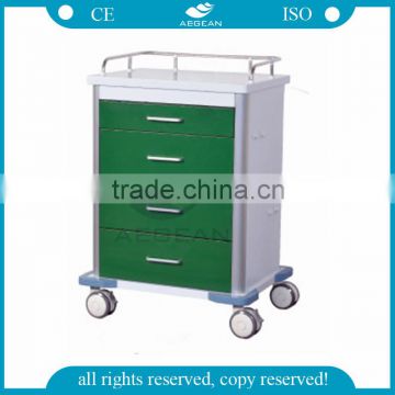 AG-GS003 Drak green hospital emergency medical cart price