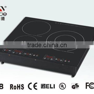 Touch control digital display 7200w 3 burner induction cooker