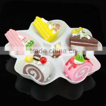 hot selling plastic plates disposable compartment dessert dish plate for weeding picnic