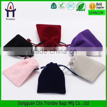 High quality custom velvet drawstring pouch bag ,velvet jewelry bag