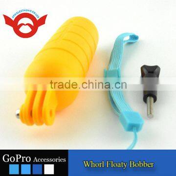 Floaty bobber with strap and screw for Gopro Hero 3+/3/2/1, Yellow & Orange