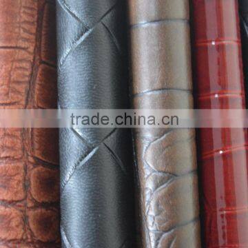 Faux Leather with Brushed Fabric for Bag Handbag Decorative