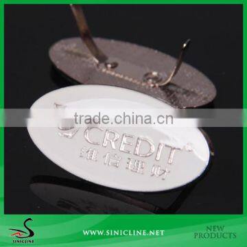 Sinicline fashion high quality metal logo label for bags