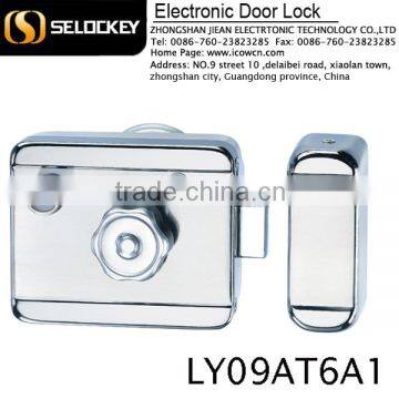 Swipe proof electric ID lock for access and security locking systems, integrated