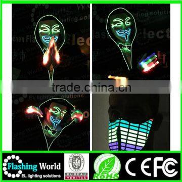 Halloween 2016 top design usa flashing led light party mask