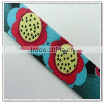 1 inch custom colored printed elastic webbing band for clothes