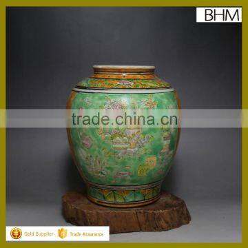 Made in china jingdezhen antique Ming dynasty ceramic jar with lid