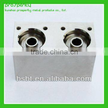 mickel plated brass valve block