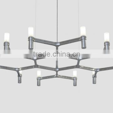 Industrial Hanging Pendant Lighting Warehouse Interior Design LED Candle Suspension Lamp