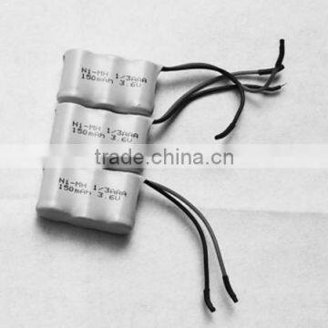 1/3aaa ni-mh rechargeable battery 150mah 3.6V
