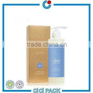 body wash brown paper packing box with CMYK printing