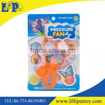 Popular summer pressure mini fan toy for children