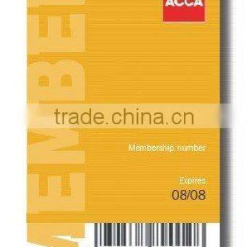 PVC Barcode card