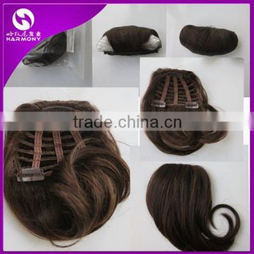 New Stock 100 natural human hair bangs/human hair fringe/clip natural hair bangs