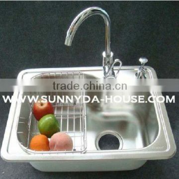 Stainless steel kitchen sink,stainless steel plate, pipe, bar