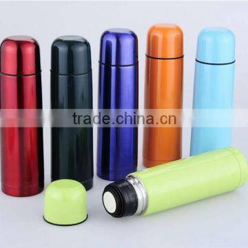 double wall stainless steel colorful vacuum shaped thermos 500ML 750ML