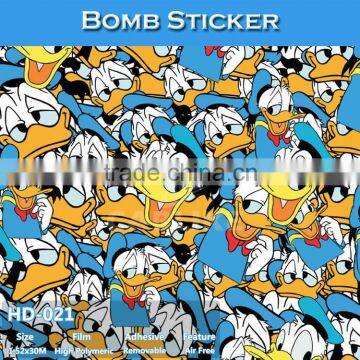 HD-021 CARLIKE Air Bubble Free High Definition Car Wrap Vinyl Bomb Adhesive Sticker PVC