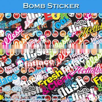 HD-038 CARLIKE Air Free Stylish Cartoon Bomb Sticker For Car Decoration photo-4