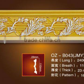 Carved panel moulding/PU crown moulding for Home&Interior material