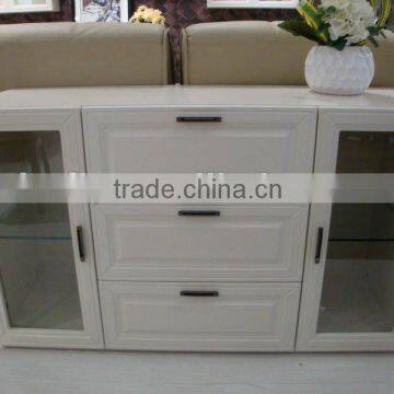 Modern white pvc panel buffet