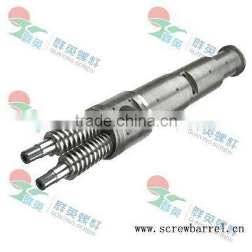 bimetallic conical twin cylinders and screws