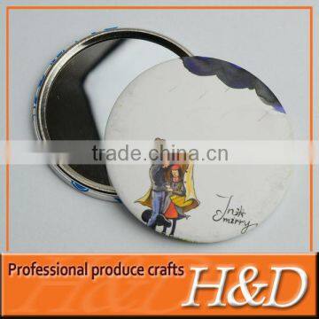 tin gift cheap cosmetic pocket mirror
