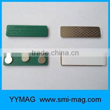 High quality green color magnetic name badges wholesale