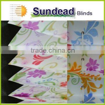 Digital Printing 25 mm Pleated Blinds /20 mm Pleated Blinds /pleated Shades Venetian Blinds photo-3
