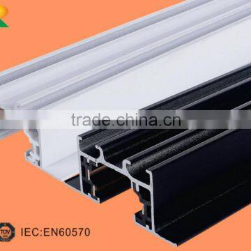 aluminum recessed 3 wires track rail residential light fixtures