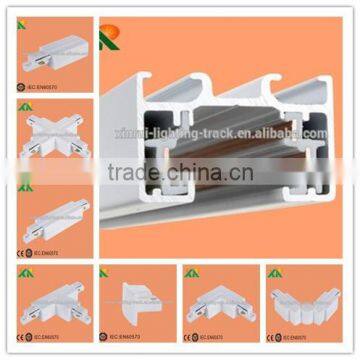 dongguan factory supply one phase 3 wires lighting track rail for led track light