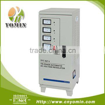 Manufacturer YMTSVC-6 Stabilizer Three Phase Servo Motor , Automatic Voltage Stabilizer 6KVA .