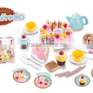 Hot selling Lovely DIY fruit cake play set for children birthday