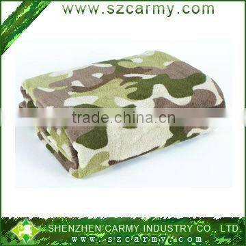 100% polyester military blanket, camo army blanket, fleece blanket