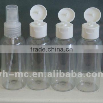 cosmetic packing 100ml PET travel bottle set