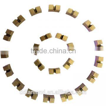 Sharp U shape M shape middle high hard stone diamond segments for core drill bit