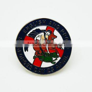 Wholesale cheap soft enamel metal round lapel pins