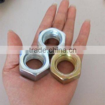 high quality DIN 934/ 4.8grade nut M12/ with zinc palted fastener made in hebei handan