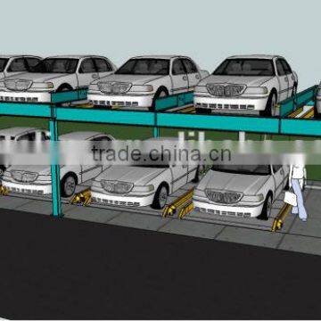 Multi-level lift sliding smart parking system