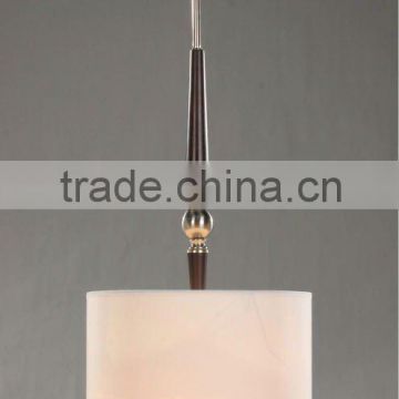 2015 Hot sale white fabric pendant lamp/light with UL