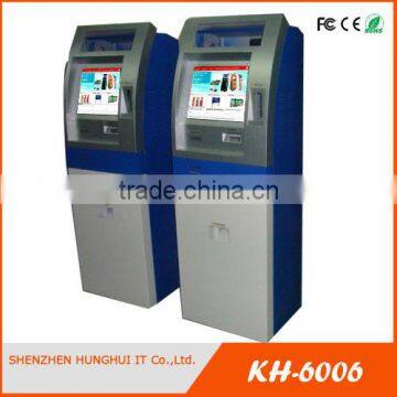 Auto Teler Payment Kiosk With Banknote Dispenser And Cash Acceptor