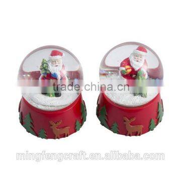 Poresin Christmas Santa Claus Music Snow Globe