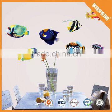 Famous graceful kids room decoration 3d stickers